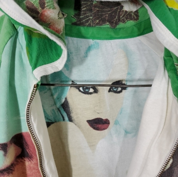 Desigual Vintage Abstract Zipup Hoodie - Picture 5 of 9